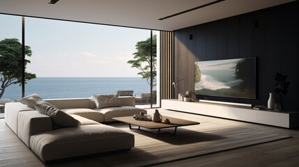 modern interior of a room