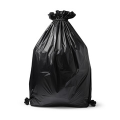 Garbage bags on white background.