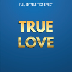 True Love Fully Editable Text Effect 
