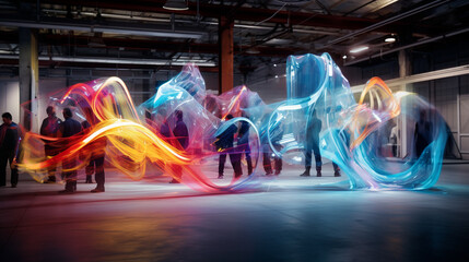 Dance of AI: Time-Lapsed Engineers in an Oscillating Robotic Workshop