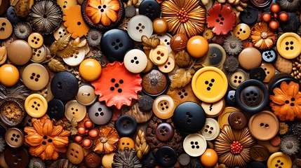 Macro Close-up of An Assortment of Buttons © R.J.
