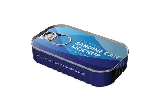 Sardine Can Mockup