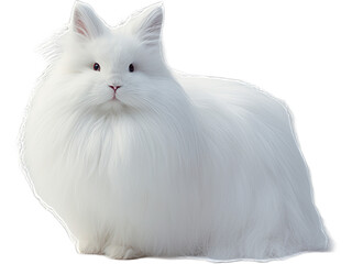 French Angora's Graceful Pause, Transparent