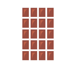 Vector chocolate bar icon.