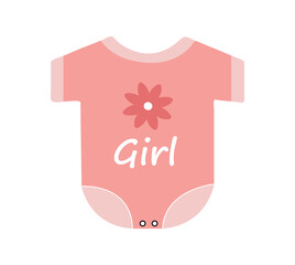 Baby bodysuit vector concept