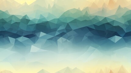 Calming Low-Poly Pattern with Geometric Shapes