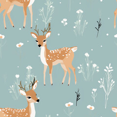 Seemless Deer Pattern