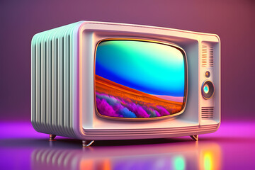 レトロなテレビ、アナログテレビ｜retro tv, analog television. Generative AI