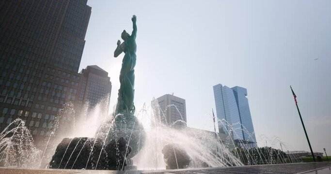 Fountain of Eternal Life - Veterans memorial statue in Cleveland, Ohio