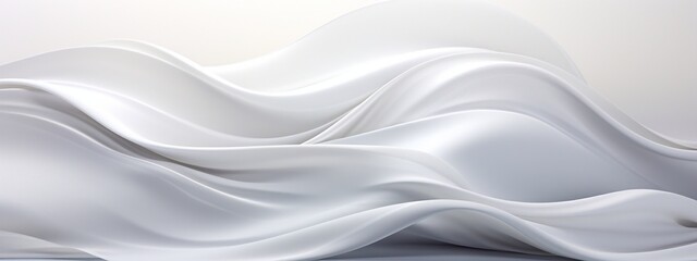 Fototapeta premium Pale Palette Poetry Abstract White and Light Grey Storytelling Generative AI