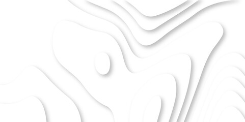 Seamless abstract white papercutbackground 3d realistic design use for ads banner and advertising print design vector. 3d topography relief. Vector topographic illustration.