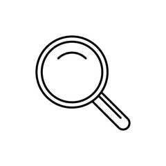 Magnifying glass line icon, outline vector sign, Search, find symbol, logo illustration..eps