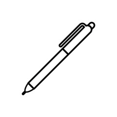 Pen, write icon. line icon, pen outlinesign illustration,logo illustration. Different style icon on white background..eps