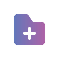 Fototapeta premium archive flat gradient icon