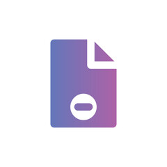 archive flat gradient icon