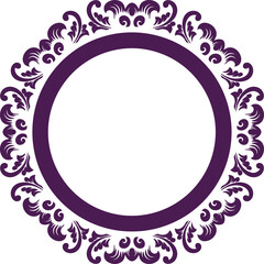 Vintage Ornament Frame For Wedding Illustration