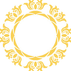 Vintage Ornament Frame For Wedding Illustration