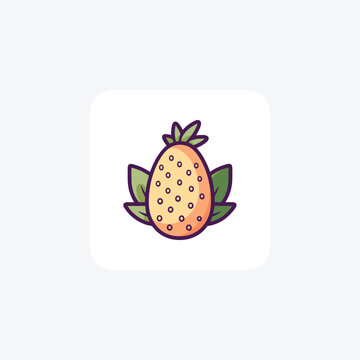 Pineapple Bold color Icon
