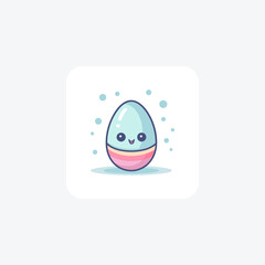 Egg-citing Flat Design Icon