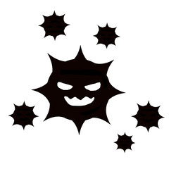 悪いウイルスのイラスト