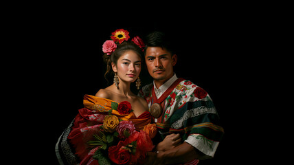 FOLKLORE TRADITIONAL LATIN COUPLE