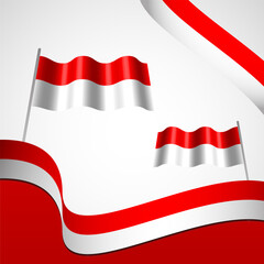 red and white flag