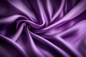 Obraz premium Light purple silk cloth background. Generative AI.
