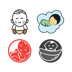 Baby logo vecto