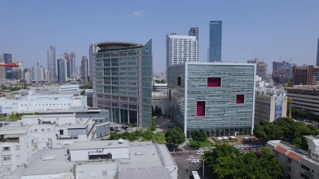 Hospitalization tower and cardiothoracic building at Ichilov Hospital - Sourasky Medical Center tel aviv