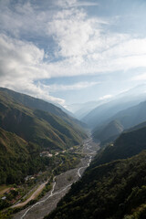 Termas de Reyes viewpoint in the province of Jujuy in the Argentine Republic where you can see the Reyes River