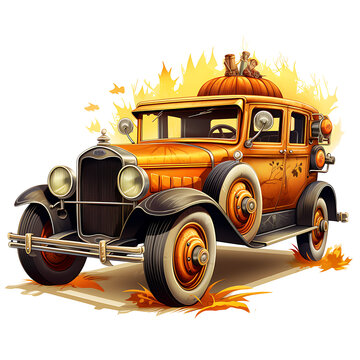 recommend clip art: Halloween Truck Clipart Watercolor