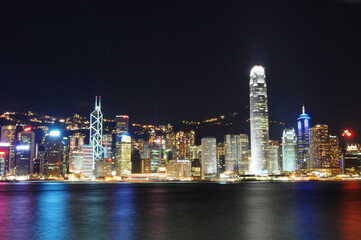 Fototapeta na wymiar hongkong night scene