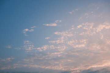 Sky with gradation.