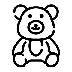 teddy bear Line Icon