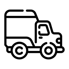 truck Line Icon