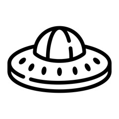 ufo Line Icon