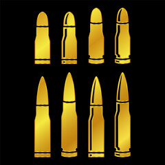 gold colored bullet icon