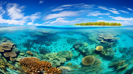 Naklejka na ściany i meble Great Barrier Reef Australia