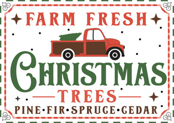 Christmas vintage Sign EPS, Christmas Round Sign, Christmas Vector File, Illustration