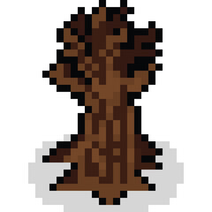 Fototapeta premium Pixel art dead tree
