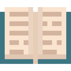 Pixel art book icon