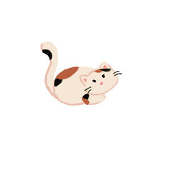 cat cartoon cute pose