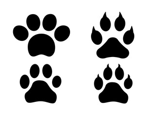 Pow dog and cat leg illustration vector.