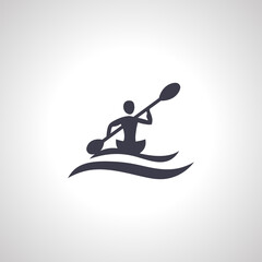 Canoe Icon. Kayaking, Water Sport icon