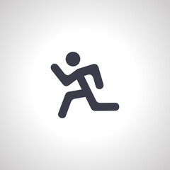 run icon. man fast run icon,