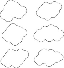 set of clouds