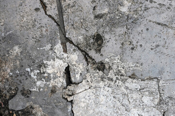 Abstract form on the grunge floor