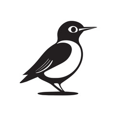 simple, clean, beautiful birdies golf club logo, mascot, vector, black and white, vector illustration cartoon