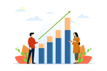 business marketing teamwork planning concept, profit analysis sales performance charts and graph reports, business strategy, Create a business strategy plan, generate reports. Growth chart.