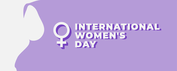 International Women's Day background, and copy space area. Suitable for use with themes related to women and love